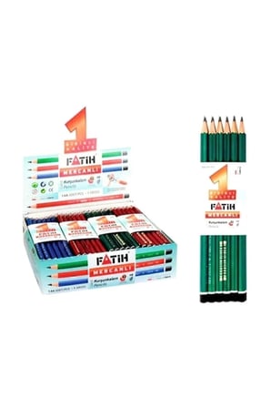 Kaliteli Karışık 12'li Kurşun Kalem Silka-Fatih-Adel-Faber-Hexacom (Karışık Marka )