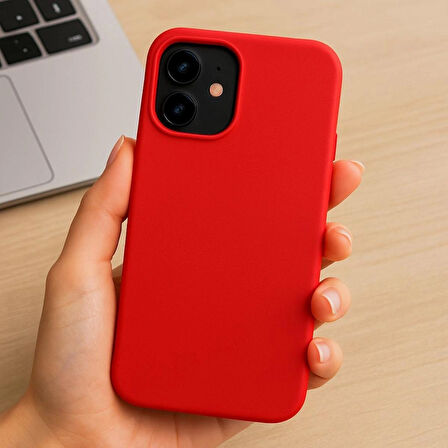 iPhone 11 Lansman Kılıf “Cam Hediyeli” İz Bırakmaz Gizli Magsafe’li Kadife İç Ultra Koruma