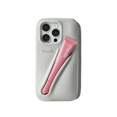 iPhone 13 Uyumlu “ Cam Hediye “ Rhode Summer Premium Silikon Lip Case Telefon Kılıfı + Ruj