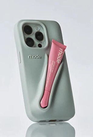 iPhone 13 Uyumlu “ Cam Hediye “ Rhode Summer Premium Silikon Lip Case Telefon Kılıfı + Ruj
