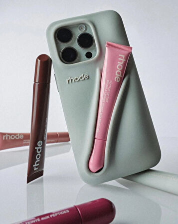 iPhone 13 Uyumlu “ Cam Hediye “ Rhode Summer Premium Silikon Lip Case Telefon Kılıfı + Ruj