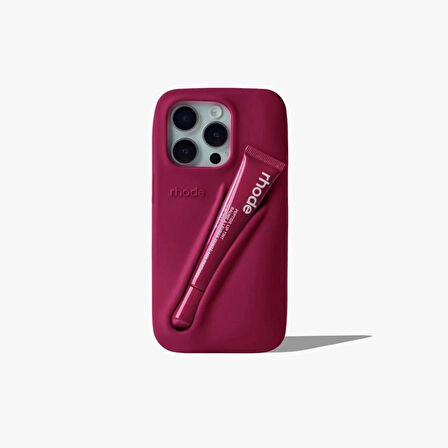 iPhone 14 Pro Max Uyumlu “ Cam Hediye “ Rhode Summer Premium Silikon Lip Case Telefon Kılıfı + Ruj