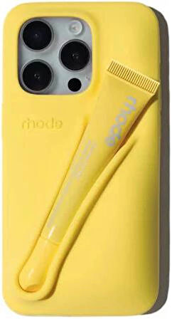 iPhone 14 Pro Max Uyumlu “ Cam Hediye “ Rhode Summer Premium Silikon Lip Case Telefon Kılıfı + Ruj
