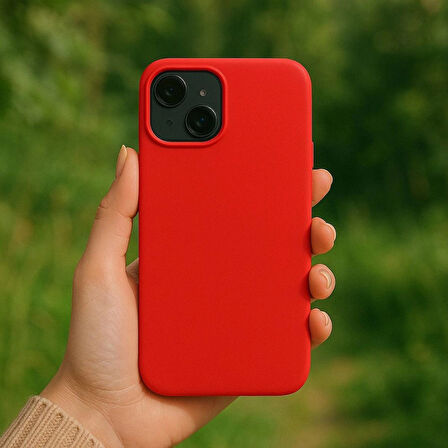 iPhone 15 Plus Lansman Kılıf “Cam Hediyeli” İz Bırakmaz Gizli Magsafe’li Kadife İç Ultra Koruma