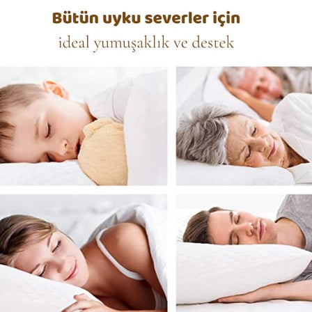 %100 BONCUK SİLİKONDAN ÜRETİLMİŞ 2 ADET YASTIK