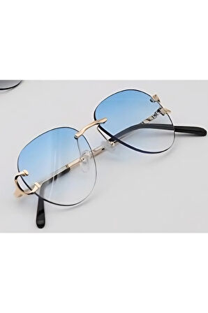 Unısex UV-400 Korumalı Çerçevesiz Güneş Gözlüğü