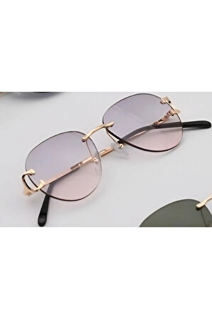 Unısex UV-400 Korumalı Çerçevesiz Güneş Gözlüğü