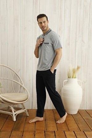Kly Polo Yaka Erkek Pijama Takım 