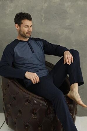 Kly Midi Yaka Erkek Pijama Takımı 