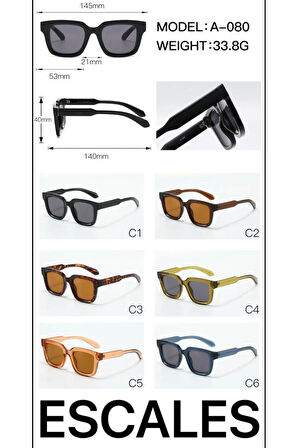 Unısex UV-400 Korumalı Güneş Gözlüğü