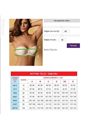 Kadın Beyaz Toparlayıcı Balenli Minimizer Straplez Sütyen 1680