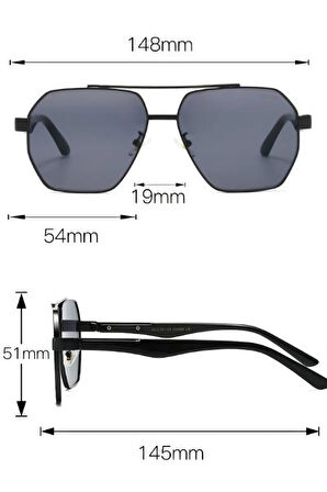 Unisex Metal Çerçeveli Uv400 Korumalı Güneş Gözlüğü es221