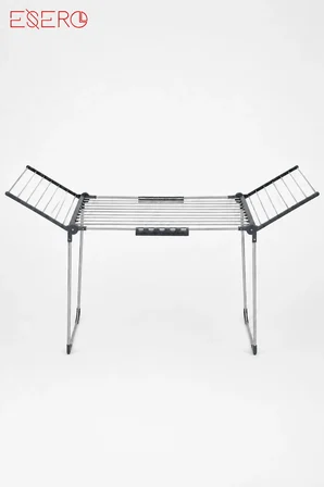 MB1606 Metal Çamaşır Kurutmalık Katlanır Kurutma Askısı Gri 67x183 cm