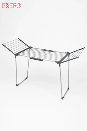 MB1606 Metal Çamaşır Kurutmalık Katlanır Kurutma Askısı Gri 67x183 cm