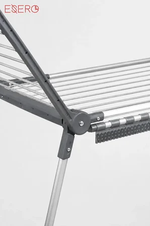 MB1606 Metal Çamaşır Kurutmalık Katlanır Kurutma Askısı Gri 67x183 cm