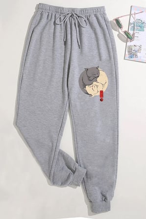 Unisex Baskılı Eşofman Altı