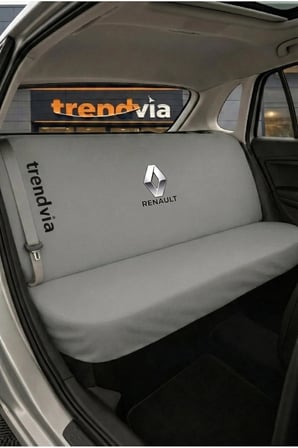 Renault (Eski) Logolu Oto Koltuk Kılıfı Ön Arka Set – Penye Universal Koltuk Koruyucu Servis Kılıfı