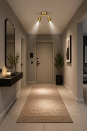 Spoty 2'Li Eskitme Renkli BEYAZ IŞIK Modern Tasarım Salon - Mutfak - Banyo Spot Sıralı Avize