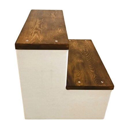 İki Basamaklı Ahşap Tabure