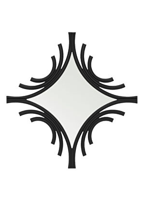 Dekoratif Çerçeveli Duvar Aynası Antrasit