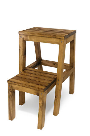 Açılır Kapanır Basamaklı Ahşap Tabure