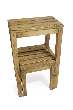 Açılır Kapanır Basamaklı Ahşap Tabure