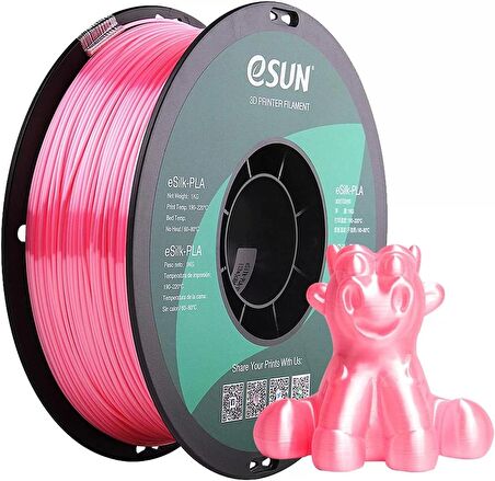 Esun Silk Pembe Pla+ Fi̇lament 1.75mm 1kg