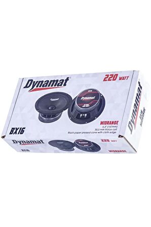 Dynamat 16 Cm 220w Midrange Hoparlör (2 Adet) Bx-16