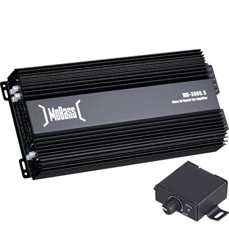MoBass 5 Kanal 130WX4CH + 350W RMS Bass Kontrollü Oto Amfi MB-3000.5
