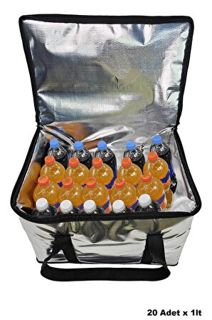 Ekstra Korumalı İçi Dışı Termal Et Taşıma Çantası - 50 cm x 35 cm x 35 cm - Piknik Kamp Çantası