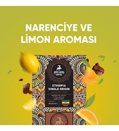 Etiyopya Single Origin 250 Gram 2'li Avantaj Paketi Çekirdek Kahve