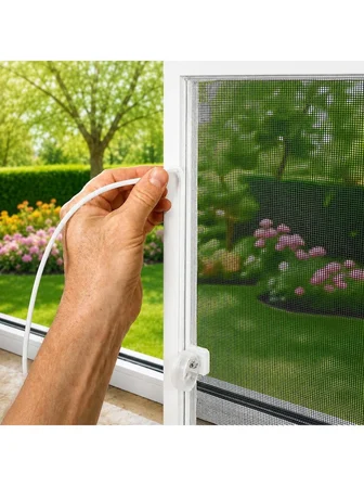lüminyum Sineklik Teli Fitili Siyah 5mm Kapı Pencere Tül Sabitleme Lastik Contası -10 Metre