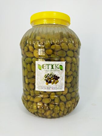 Çekiçke (Eğri Çekirdek) Cinsi (Küçük) Boy Kırma Tatlanmış Zeytin 5 Kg 2023 2024 Yeni Sezon Ürünü