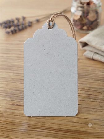 Beyaz İpli Hediye Etiketi 100’lü | Hediye Paketi, Ürün ve Ambalaj Kartı