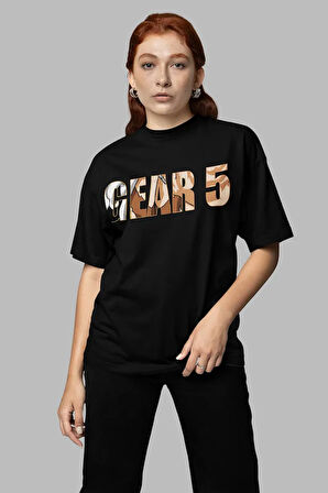 Monkey D. Luffy Nika Gear 5 Baskılı Unisex Oversize Anime Karakter Tişört