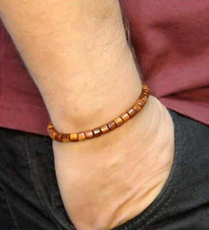 Doğal Kuka Ağacı Erkek Asansörlü Ayarlanabilir 33'lük Tesbih Bileklik eub121