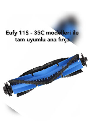 Eufy robovac 11s , 15t , 30c , 15c , 25c , 35c modeli uyumlu yedek hepa filtre fırça seti.