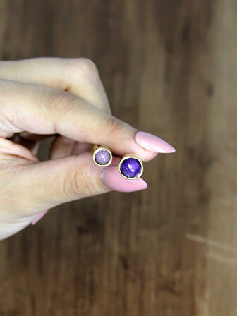 Ametist Pembe Kuvars Doğal Taş Ayarlanabilir Kadın Yüzük Aşk Ve Enerji Taşı euy15pa