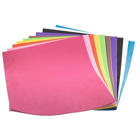 Bigpoint Renkli Karışık Yapışkanlı Kağıt 35x50cm 10 Adet Eva
