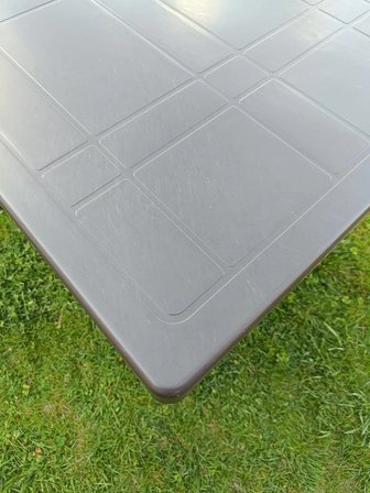 EVKO MOBİLYA Plastik 70x120 Masa, Plastik Masa, Bahçe  Balkon  Teras Masası, Kare Masa, Dış Mekan Masası