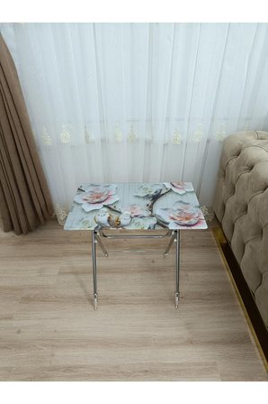 Çanta Zigon Sehpa, 4'lü Sehpa, Servis Sehpası, Camlı Sehpa, Krom Sehpa, Katlanır Sehpa