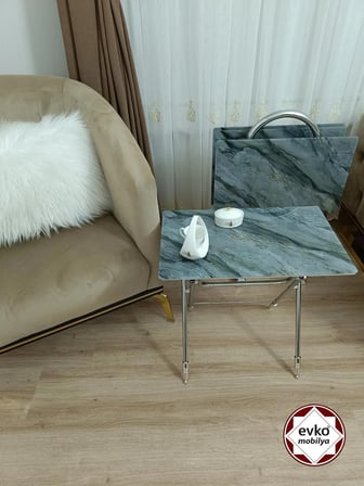 Evko Mobilya Çanta Zigon Sehpa, 4'lü Sehpa, Zigon Sehpa, Servis Sehpası, Camlı Sehpa, Katlanır Sehpa