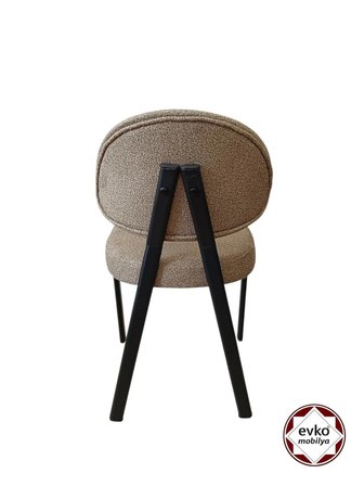 EVKO MOBİLYA Damla Sandalye, Mutfak Salon Sandalyesi, 2 Adet Sandalye, Metal Sandalye, Yemek Sandalyesi, Otel Cafe Restoran Sandalyesi
