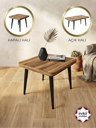 Evko Mobilya Lena Sehpa, Yan Sehpa, Zigon Sehpa, Orta Sehpa, Akıllı Sehpa, Büyüyebilen Sehpa, Ahşap Sehpa