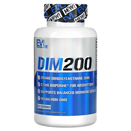 EVLution Nutrition DIM Diindolilmetan 200 200 mg 60 Veggie Caps