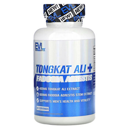 EVLution Nutrition Tongkat Ali + Fadogia Agrestis 400 mg 60 Caps