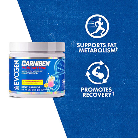 Evogen Carnigen Plus Carnitine Powder Matrix with Caffeine & Acetyl L-Carnitine 50 Servis