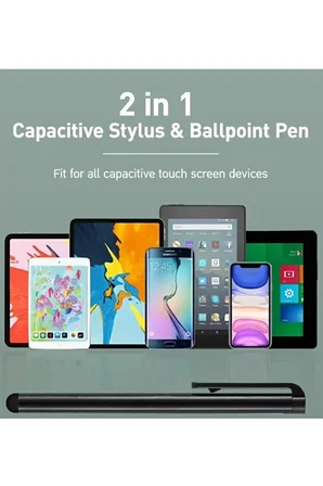 Evrensel Dokunmatik Tablet Kalemi iPad iOS Android Telefon Uyumlu Akıllı Çizim Yazım Kalemleri Hassas İnce Uçlu Renkli Metal Gövde Telefon Koruyucu Stylus Pen Çizim Kalemi Seti