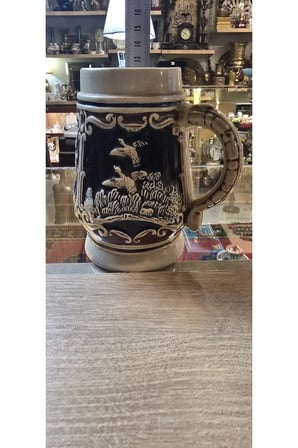 Vintage Alman Tarzı Seramik Bira Kupası