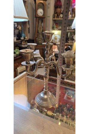 5 Kollu Antik Şamdan – Vintage Dekoratif Mumluk
